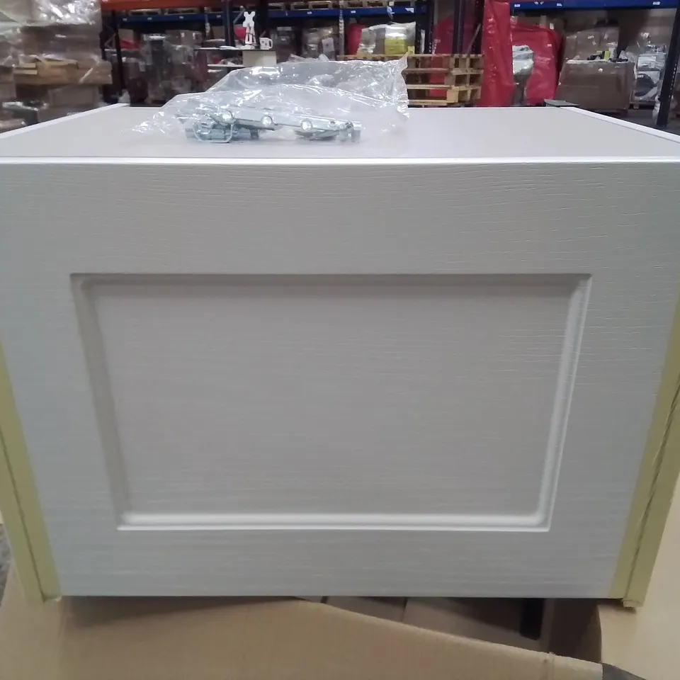 BOXED CALYPSO CHELWORTH WALL HUNG VANITY UNIT IN ASPEN WHITE - 585X447X413MM