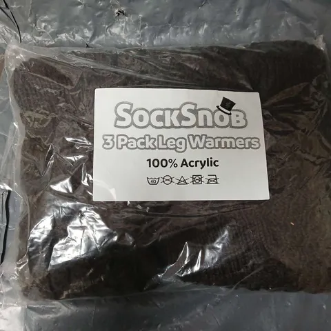 APPROXIMATELY 60 PAIRS OF SOCK SNOB LEG WARMERS IN DARK CHOCOLATE