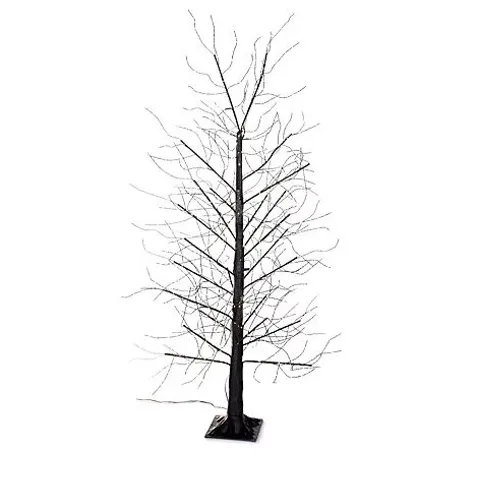 HOME REFLECTIONS MULTI FUNCTION MICRODOT DEW DROP LED TREE - BLACK