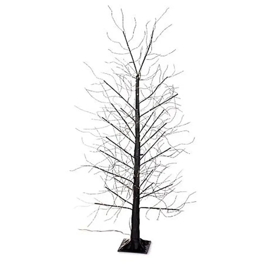 HOME REFLECTIONS MULTI FUNCTION MICRODOT DEW DROP LED TREE - BLACK