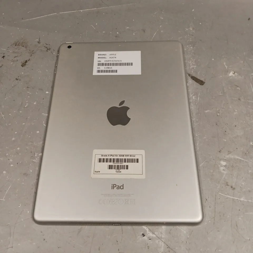 APPLE IPAD AIR GREY - MODEL A1474 