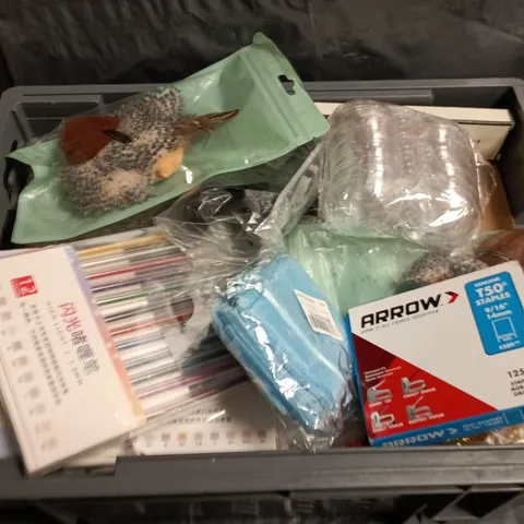 APPROXIMATELY 20 ASSORTED HOUSEHOLD ITEMS TO INCLUDE PENS, FRAGRENCE OIL AND STAPLES