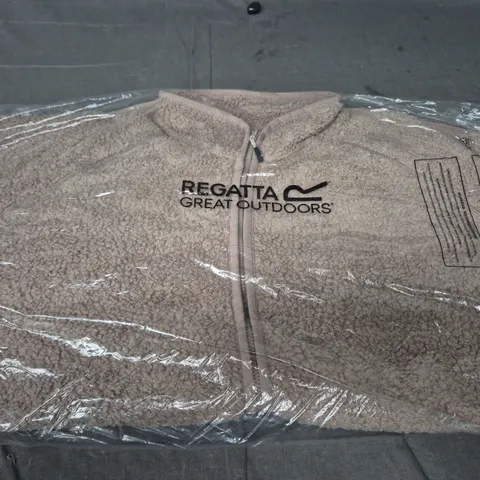 REGATTA GREAT OUTDOORS BROWN FLEECE JACKET – UK 18