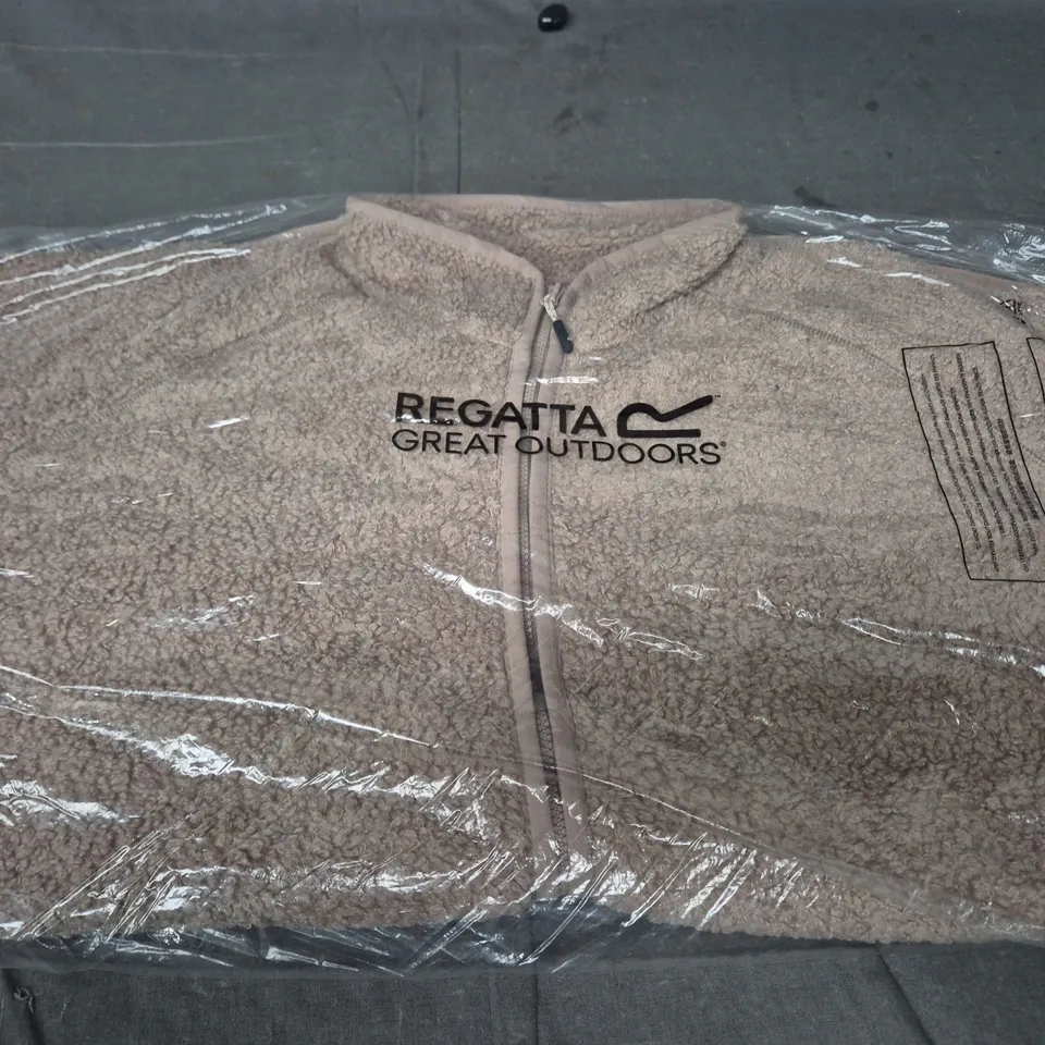 REGATTA GREAT OUTDOORS BROWN FLEECE JACKET – UK 18 