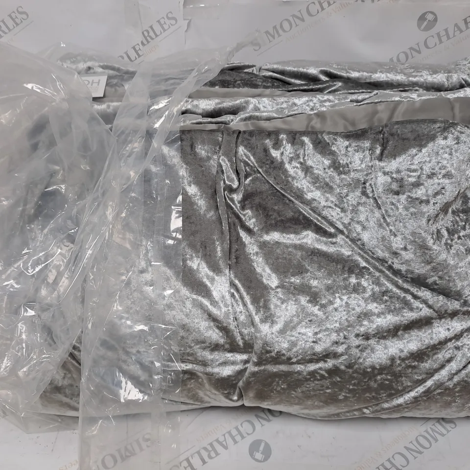 AMELIE CRUSHED VELVET BEDSPREAD THROW (GRADE 1) RRP £85