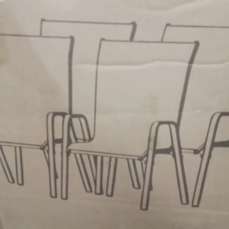 BOXED BISTRO CHAIRS SET OF 4