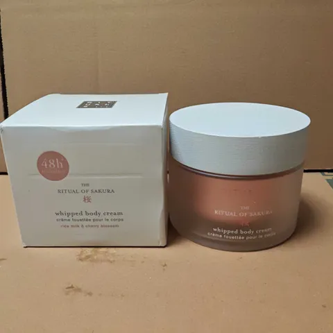 THE RITUAL OF SAKURA WHIPPED BODY CREAM – RICE MILK & CHERRY BLOSSOM (BOXED)
