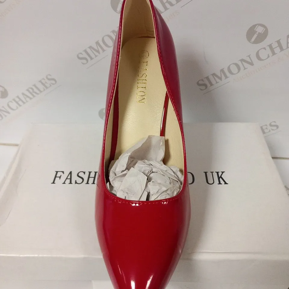 BOXED MEILIDA FASHION RED HEELED SHOES