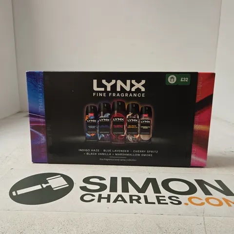 LYNX FINE FRAGRANCE GIFT SET β 6 X BODY SPRAYS