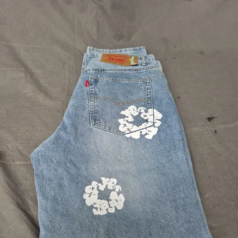 DENIM TEARS X LEVIS STRAUSS 501 CASUAL DENIM JEANS - SIZE 32