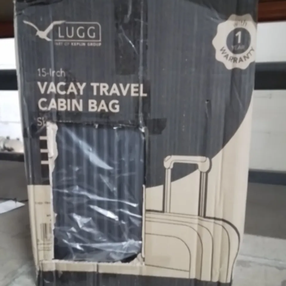 BOXED LUGG 15INCH VACAY TRAVEL CABIN BAG SHADOW