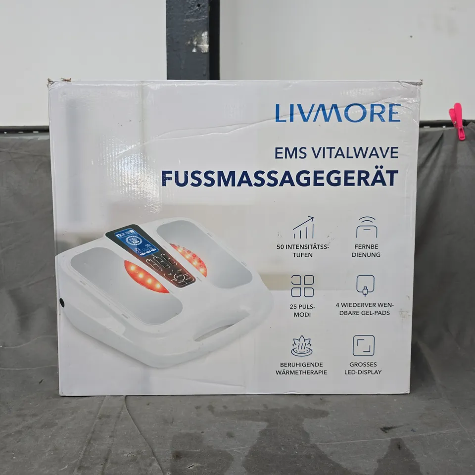 BOXED LIVMORE EMS VITALWAVE FOOT MASSAGER
