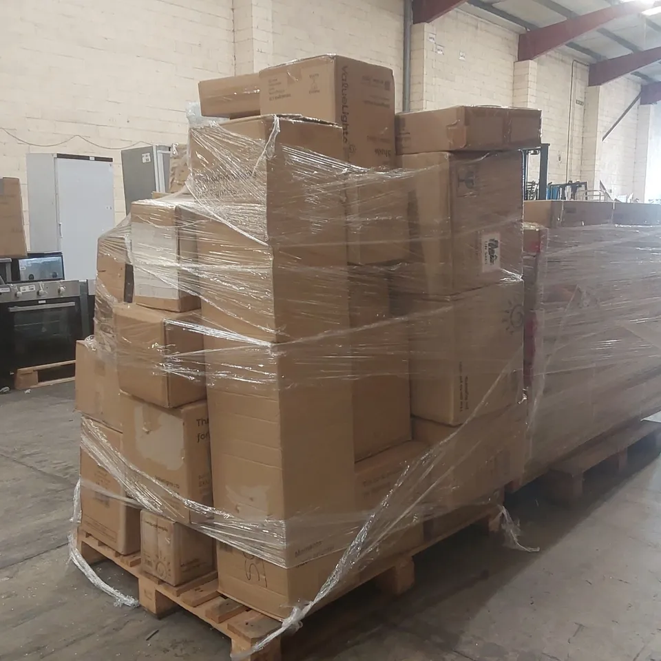 PALLET CONTAINING A VERY LARGE QUANTITY OF ASSORTED DESIGNER LIGHTING PRODUCTS