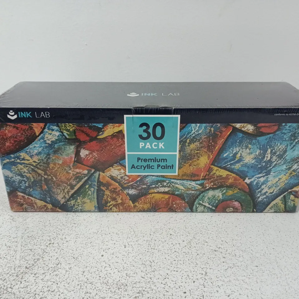 BOXED AND SEALED INK LAB 30 PACK PREMIUM ACRYLIC PAINT