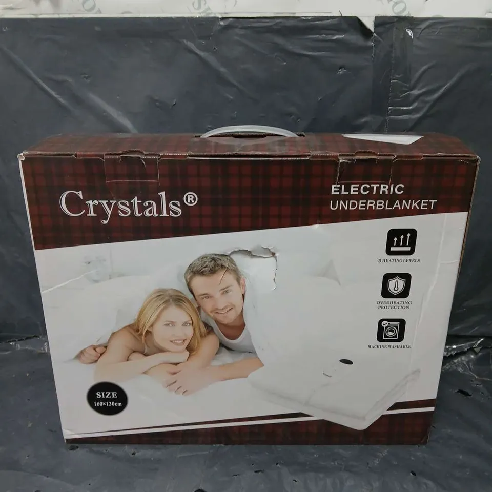 BOXED CRYSTALS ELECTRIC UNDERBLANKET - 160 X 130CM