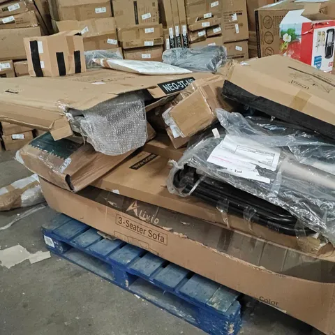 PALLET OF ASSORTED HOUSEHOLD GOODS AND PRODUCTS TO INCLUDE;SUN LOUNGER,HEATED CLOTHES AIRER,NEO CART