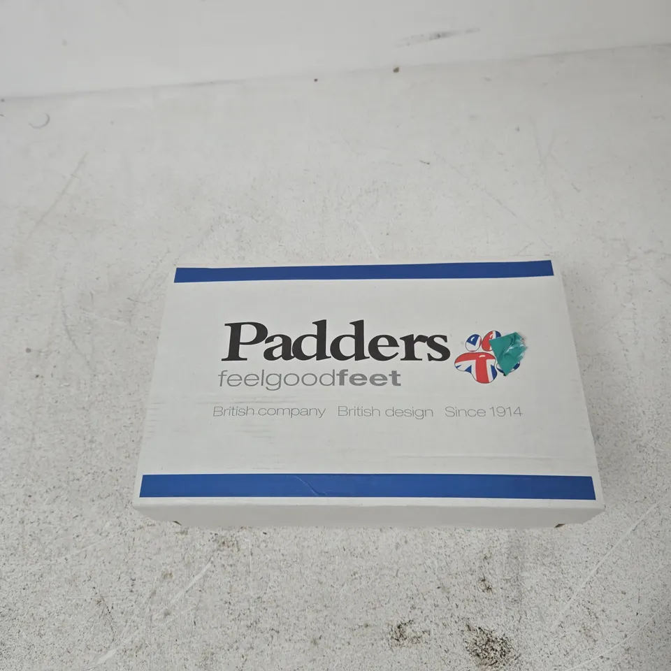 PADDERS DANDIE SLIPPERS – BLACK WITH LEOPARD PRINT TRIM, UK 4 (4EE WIDTH)