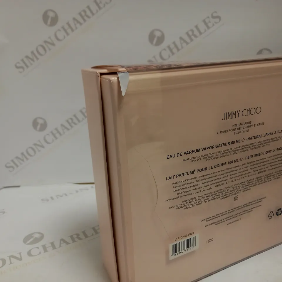 JIMMY CHOO ORIGINAL EDP 60ML + BODY LOTION 100ML GIFT SET  RRP £59