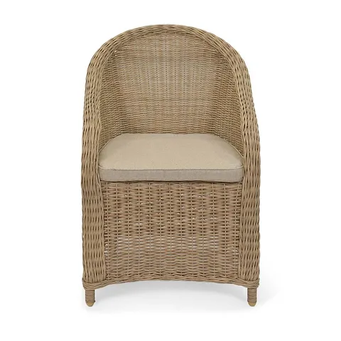 BOXED BRAYFORD CHAIR DARK NATURAL PE RATTAN