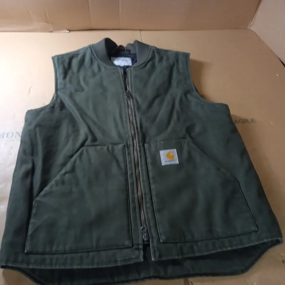 CARHARTT GREEN GILET - L