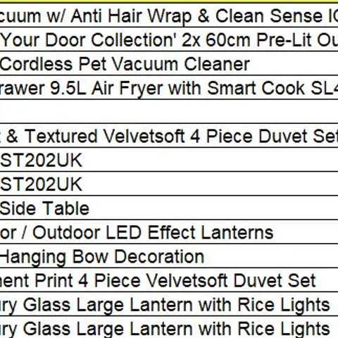 PALLET OF APPROXIMATELY 16 ASSORTED PRODUCTS TO INCLUDE; 