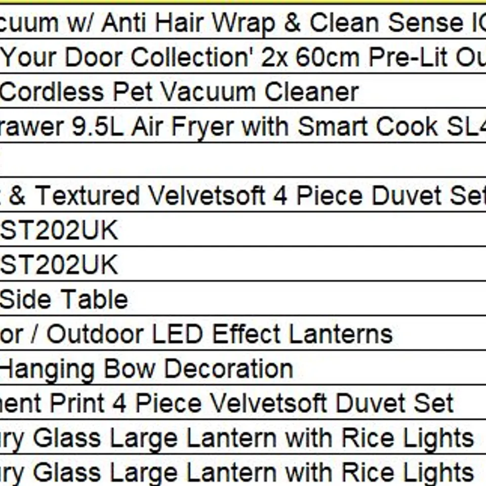 PALLET OF APPROXIMATELY 16 ASSORTED PRODUCTS TO INCLUDE; 