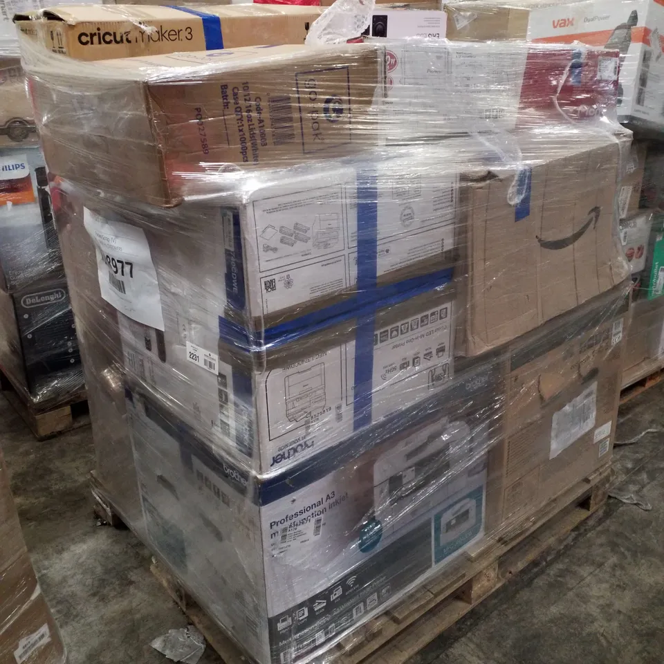 PALLET OF APPROXIMATELY 12 UNPROCESSED RAW RETURN HOUSEHOLD AND ELECTRICAL GOODS TO INCLUDE;