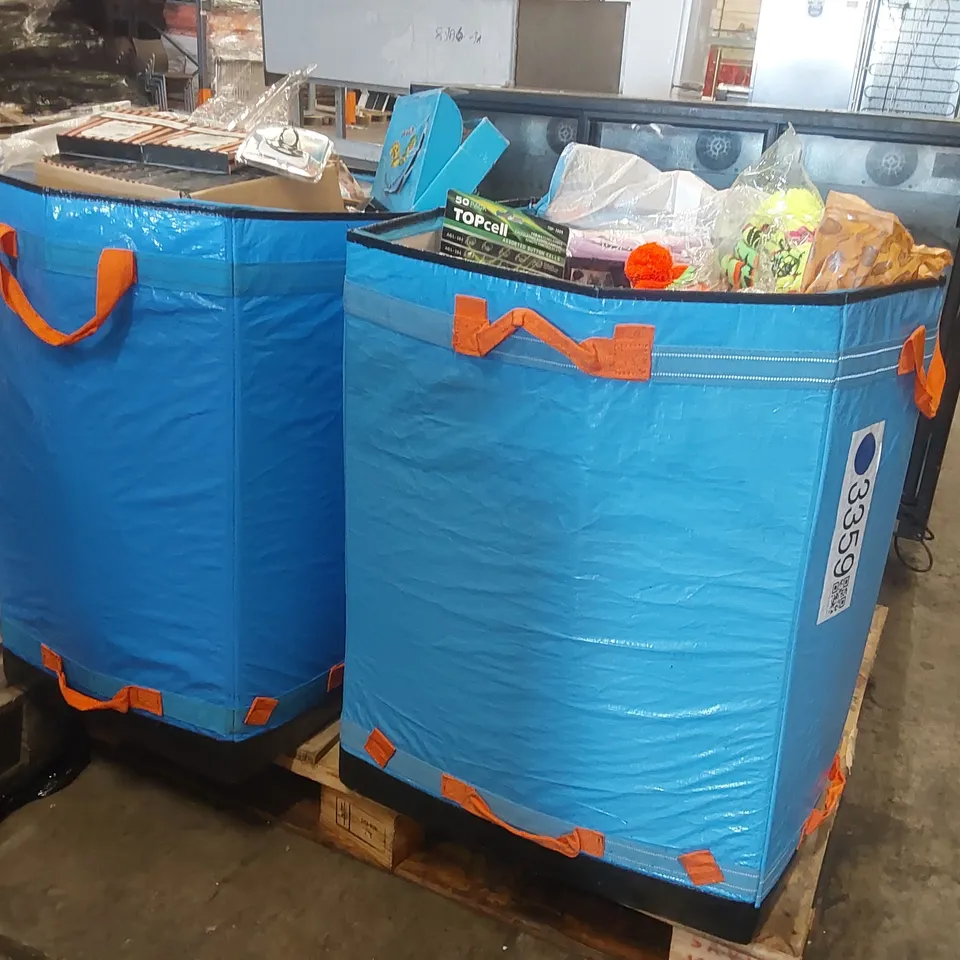 PALLET CONTAINING A LARGE QUANTITY OF ASSORTED ITEMS INCLUDING: WINTER HATS, HAIR INSERTS, ASSORTED BUTTON CELLS ECT