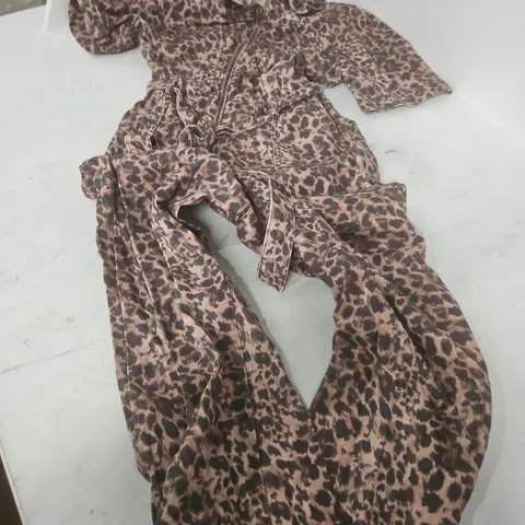 OLIVER BONAS LEOPARD PRINT JUMPSUIT – UK 14 (EU 42) – WOMEN'S CLOTHING