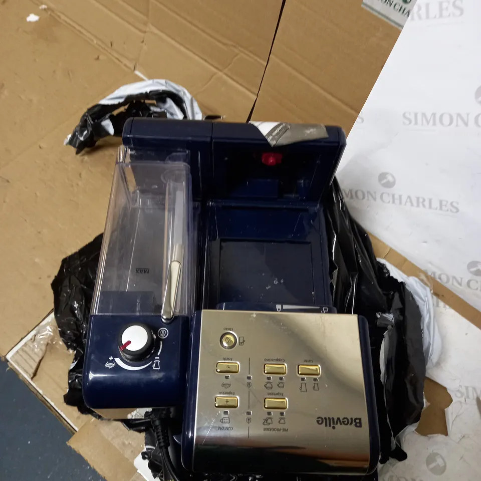 BREVILLE ONE-TOUCH COFFEEHOUSE COFFEE MACHINE - NAVY BLUE