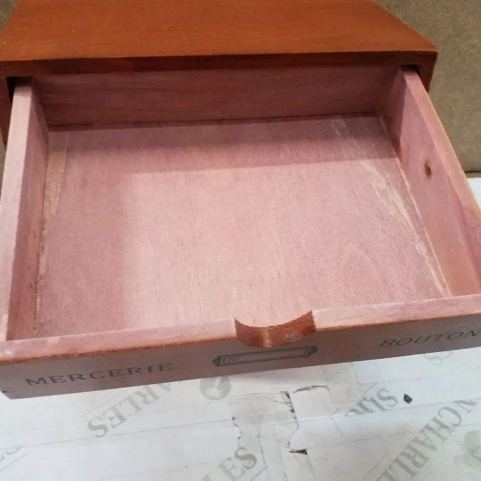 BOXED ADELIYA WOOD DESK ORGANISER 