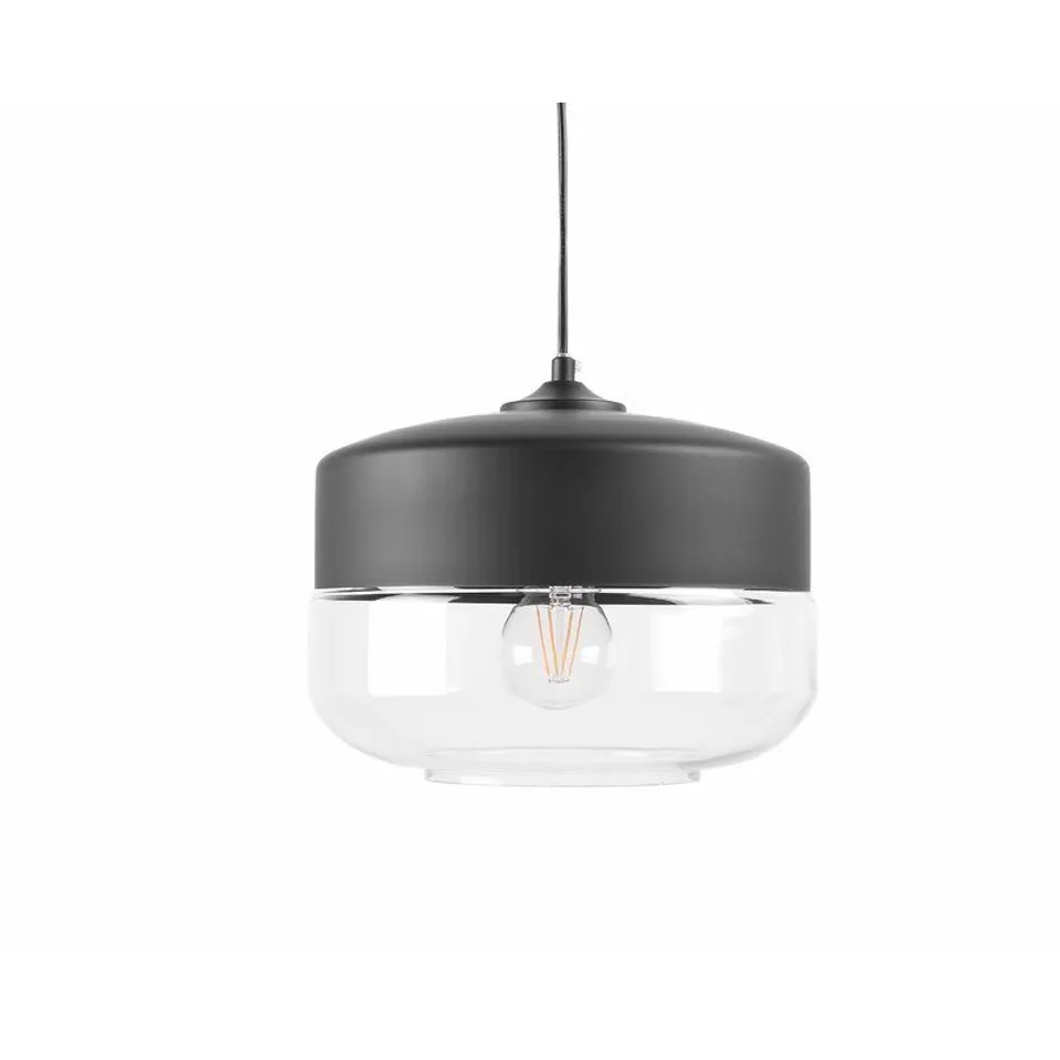 BOXED MURRAY 1-LIGHT JAR PENDANT/LAMP - BLACK FINISH
