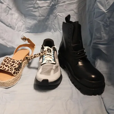 LARGE QUANTITY OF ASSORTED DESIGNER SHOES AND FOOTWEAR