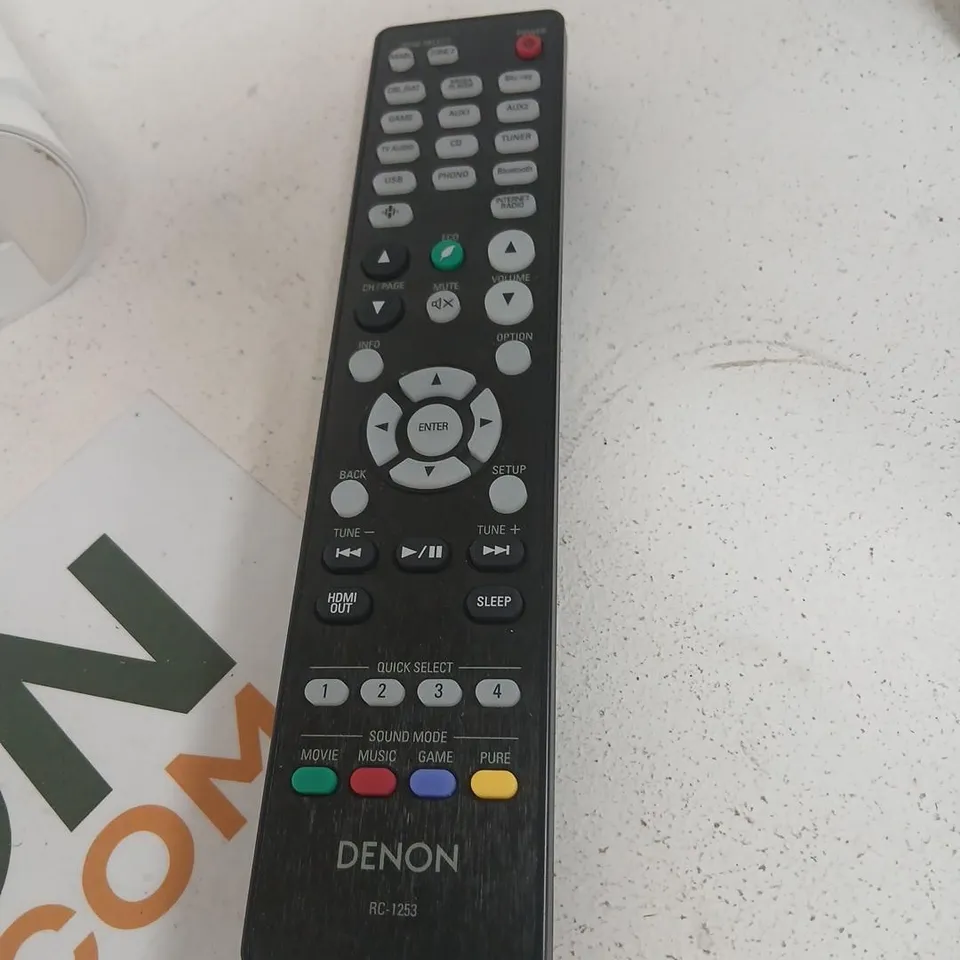 ASSORTED HOUSEHOLD PRODUCTS TO INCLUDE; BT SMART WIFI SW10A HUB BUNDLE WITH DENON RC-1253 REMOTE AND CABLES 