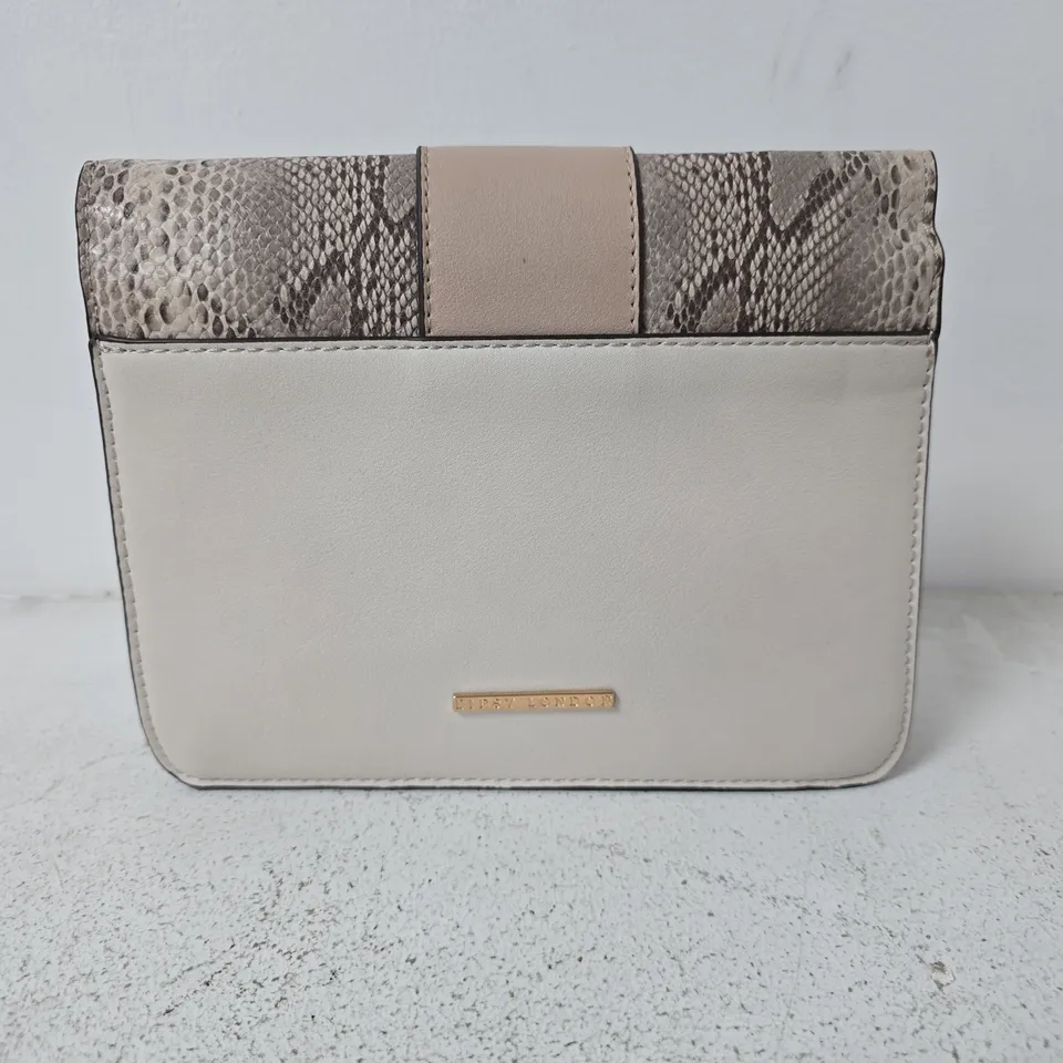 LIPSY SNAKE-PRINT CROSS-BODY BAG