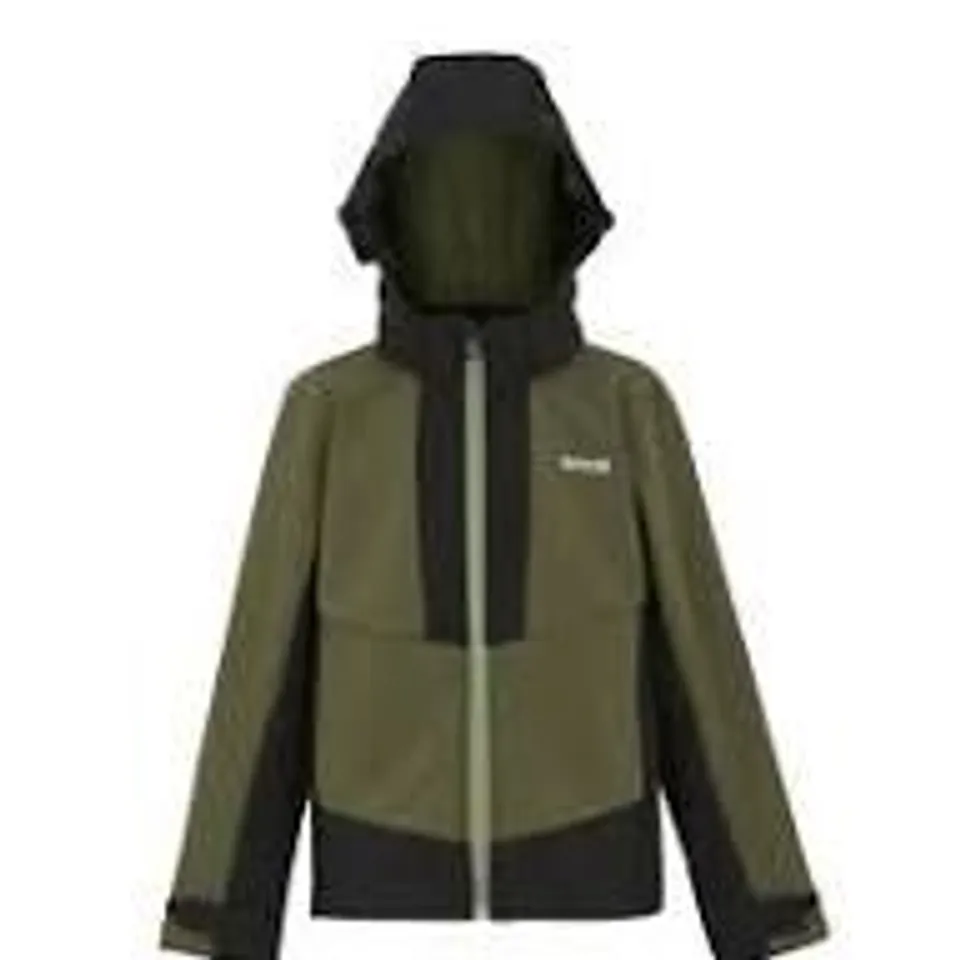 BRAND NEW REGATTA KIDS HAYDENBURY SOFTSHELL JACKET OLIVE NIGHT SIZE 13 YEARS