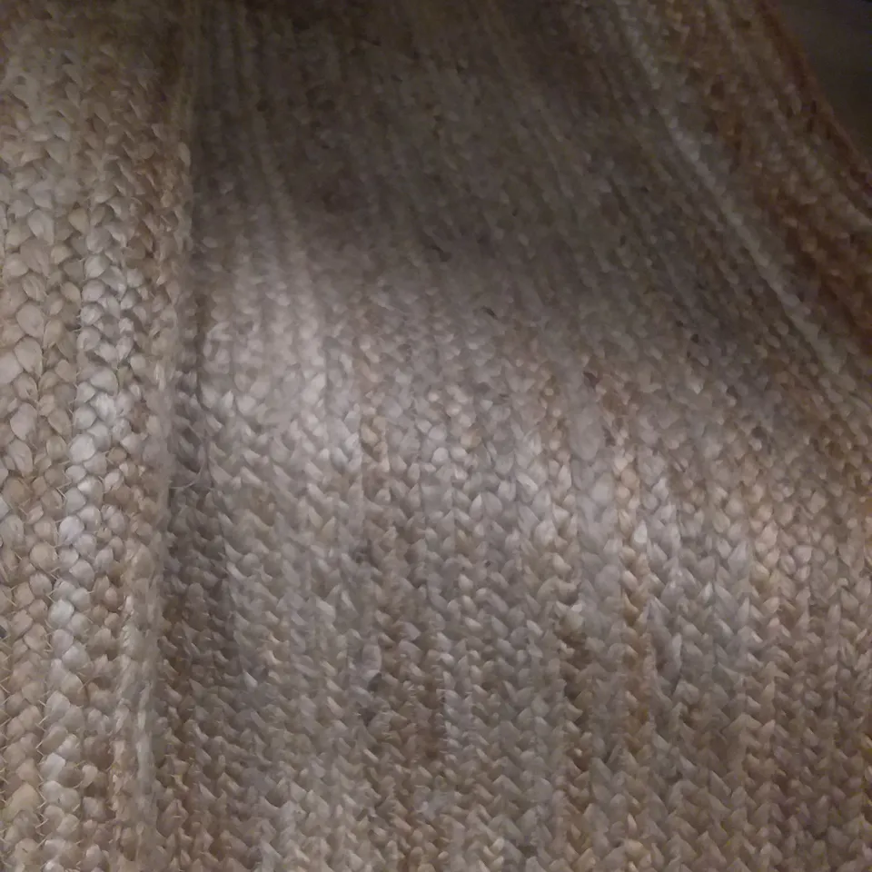 BUSE HAND BRAIDED TAN RUG 6' SQUARE