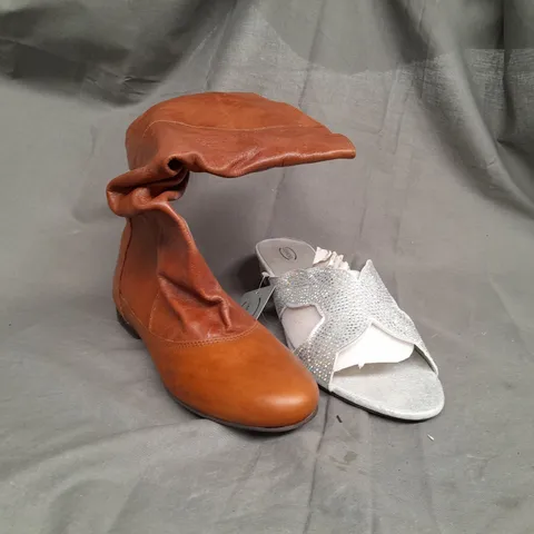 BOX OF APPROX 10 ASSORTED SHOES IN VARIOUS SIZES 