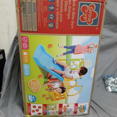 GROW UP CLIMB N SLIDE GYM PLAYSET – BOXED GROW N UP