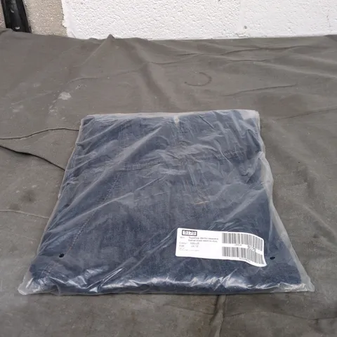 TOPSHOP DENIM SEAMED BARREL MAXI SKIRT RICH BLUE UK 12 BAGGED