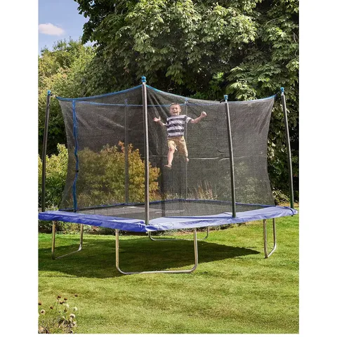 BOXED 12FT X 8FT RECTANGULAR TRAMPOLINE (2 BOXES)
