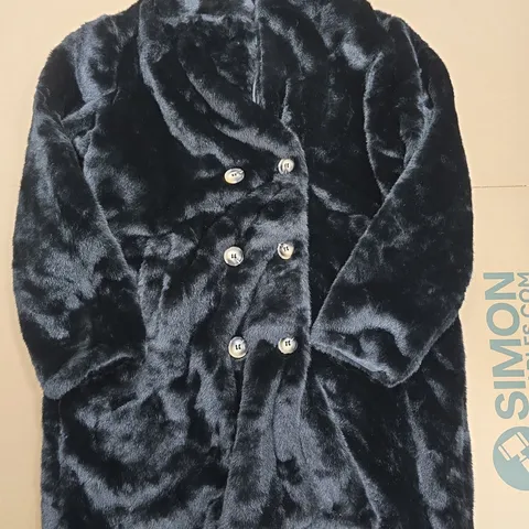 LA MAREY PATTERNED COAT IN BLACK - S/M