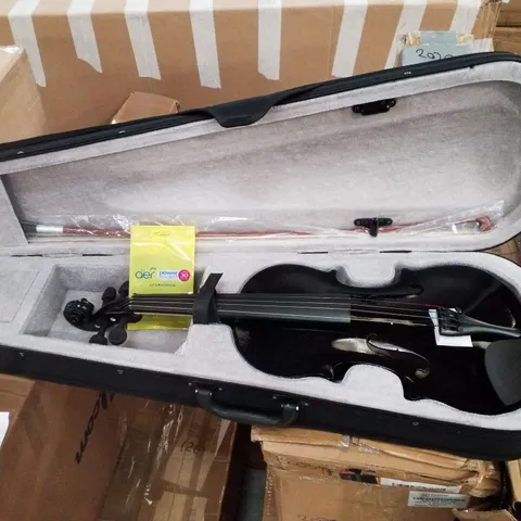 BOXED VIOLIN WITH CASE - BLACK