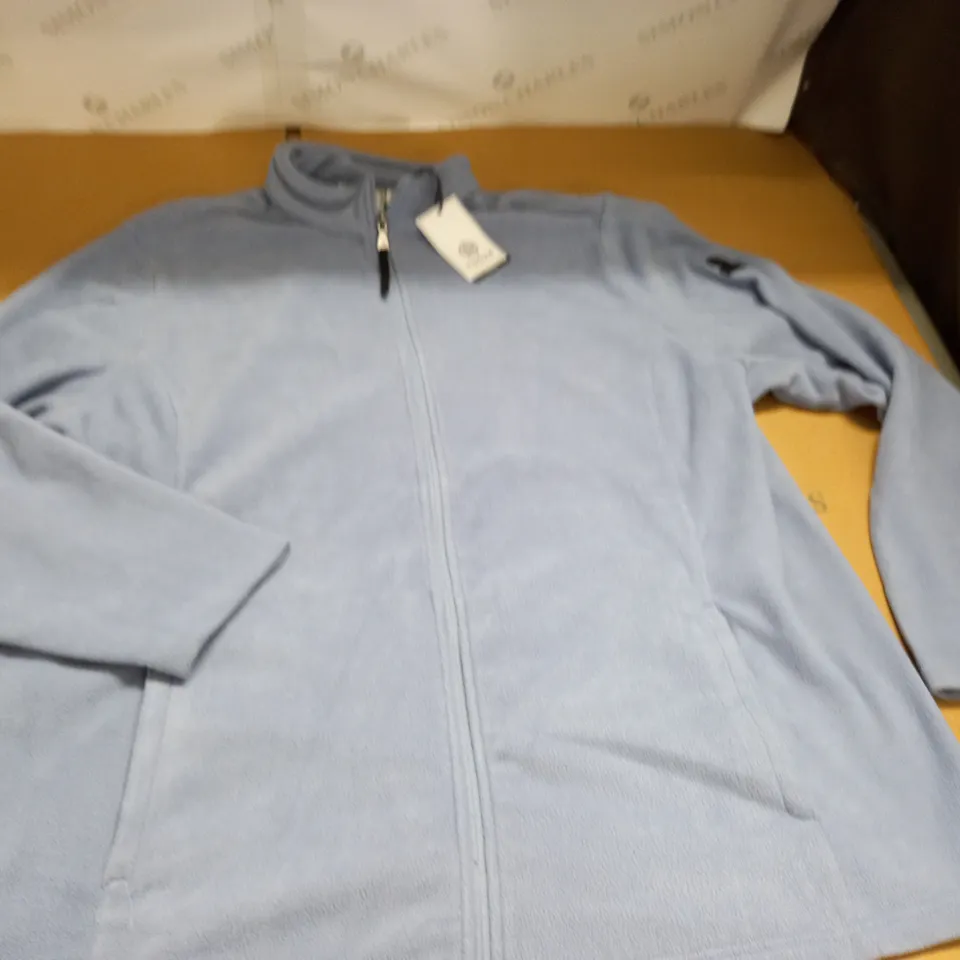 TOG 24 PALE BLUE ZIP THROUGH FLEECE - 22
