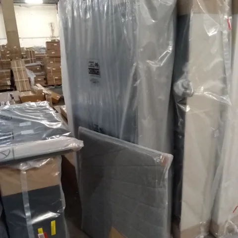 BAGGED ETHERAL OPENING STORAGE BED WITH UPHOLSTERED HEADBOARD, SINGLE (2 PARTS)