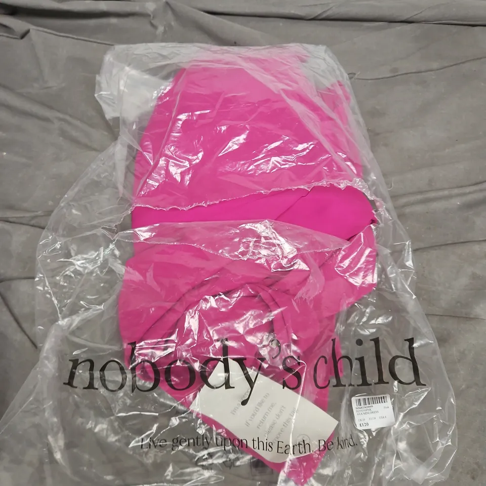 NOBODY'S CHILD AVA MINI DRESS – PINK – UK 10