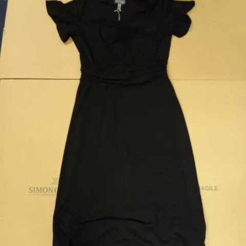 BRAND NEW RUTH LANGSFORD BLACK DRESS SIZE UK 14P