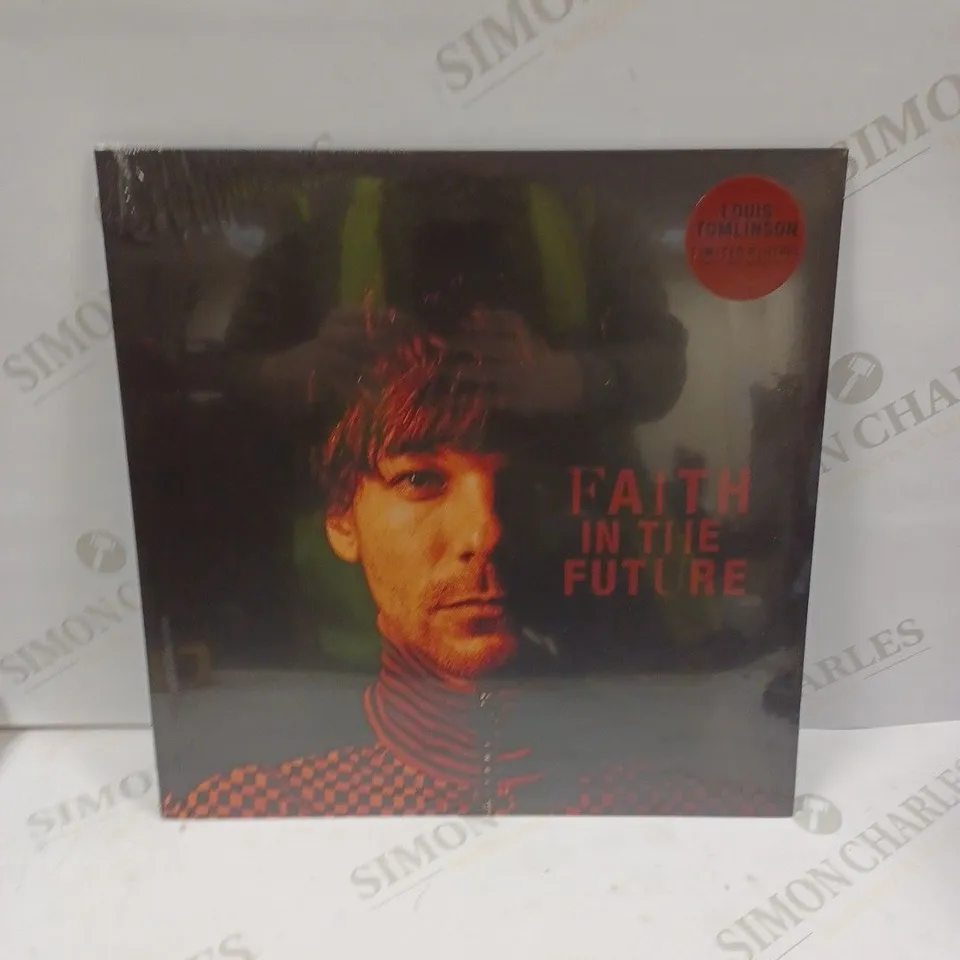 SEALED LOUIS TOMLINSON "FAITH IN THE FUTURE" LIMITED EDITION BLACK & WHITE MARBLE VINYL 