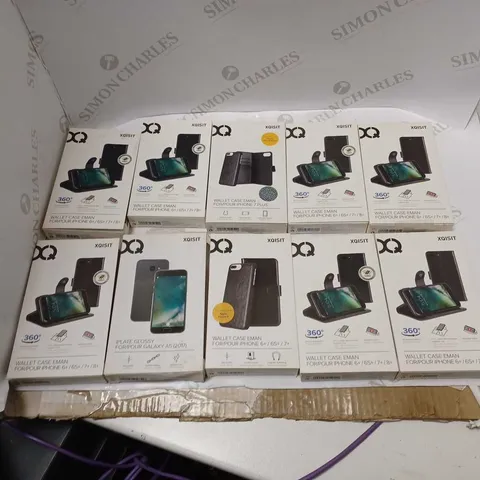 LOT OF 10 XQISIT WALLET CASE EMAN FOR MULTIPLE SIZES