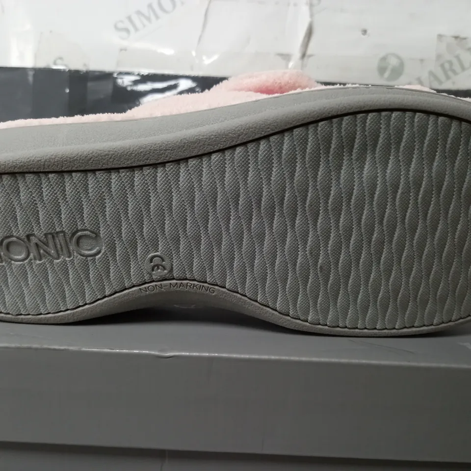 VIONIC INDULGE RELAX SLIPPERS IN PINK - UK 6